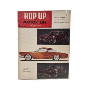 50s October 1953 Hop Up and Motor Life Magazine back issue